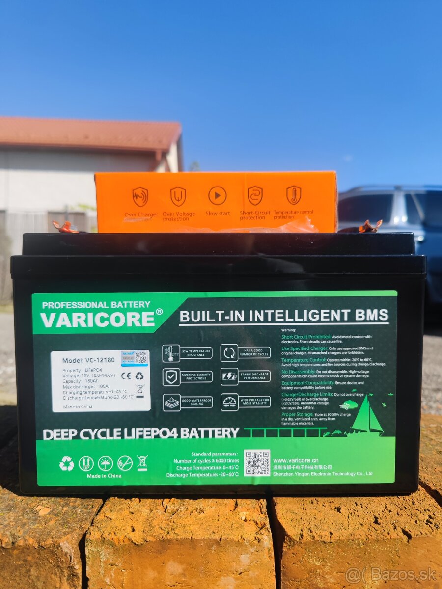 LiFePo4 batéria + nabíjačka