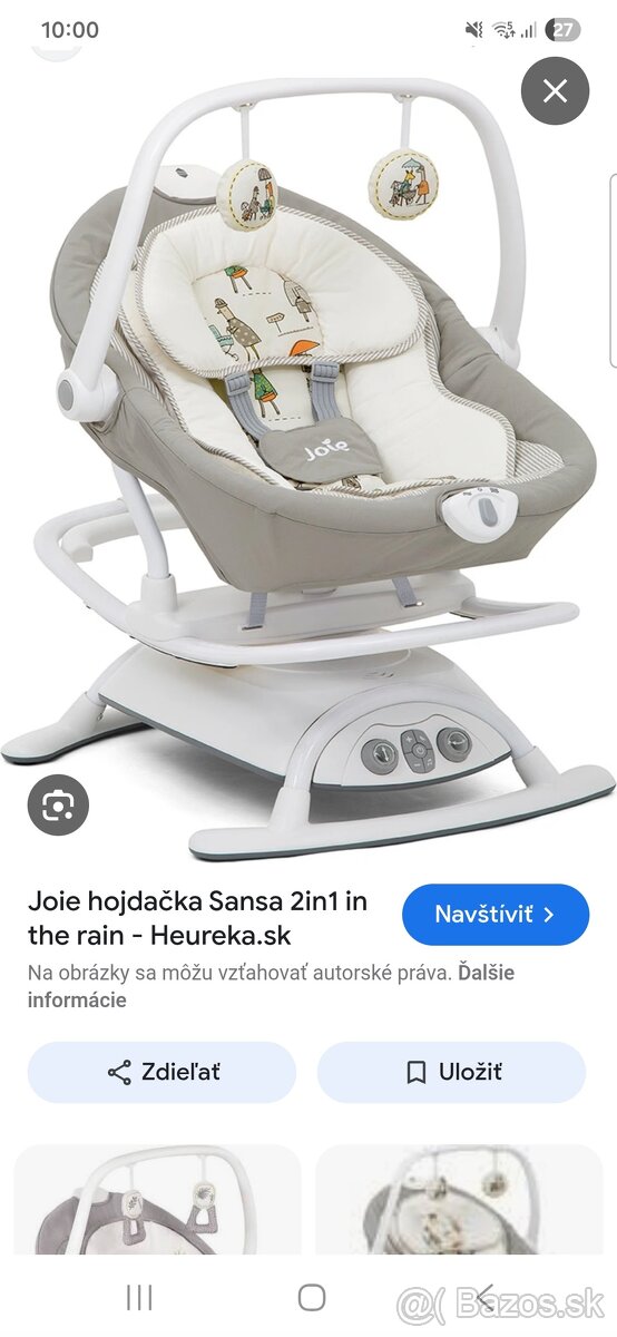 Hojdacie kresielko Joie sansa