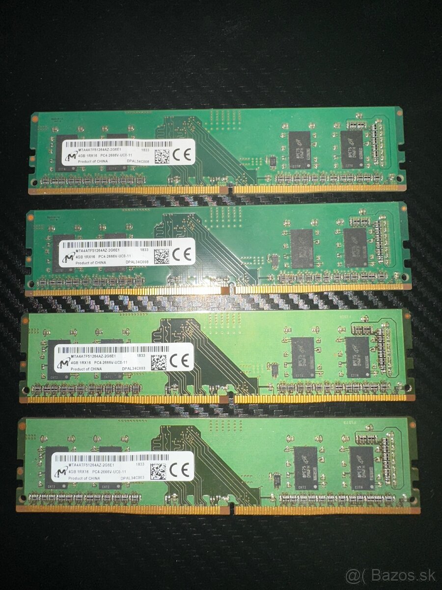 4x4gb DDR4 2666MHz