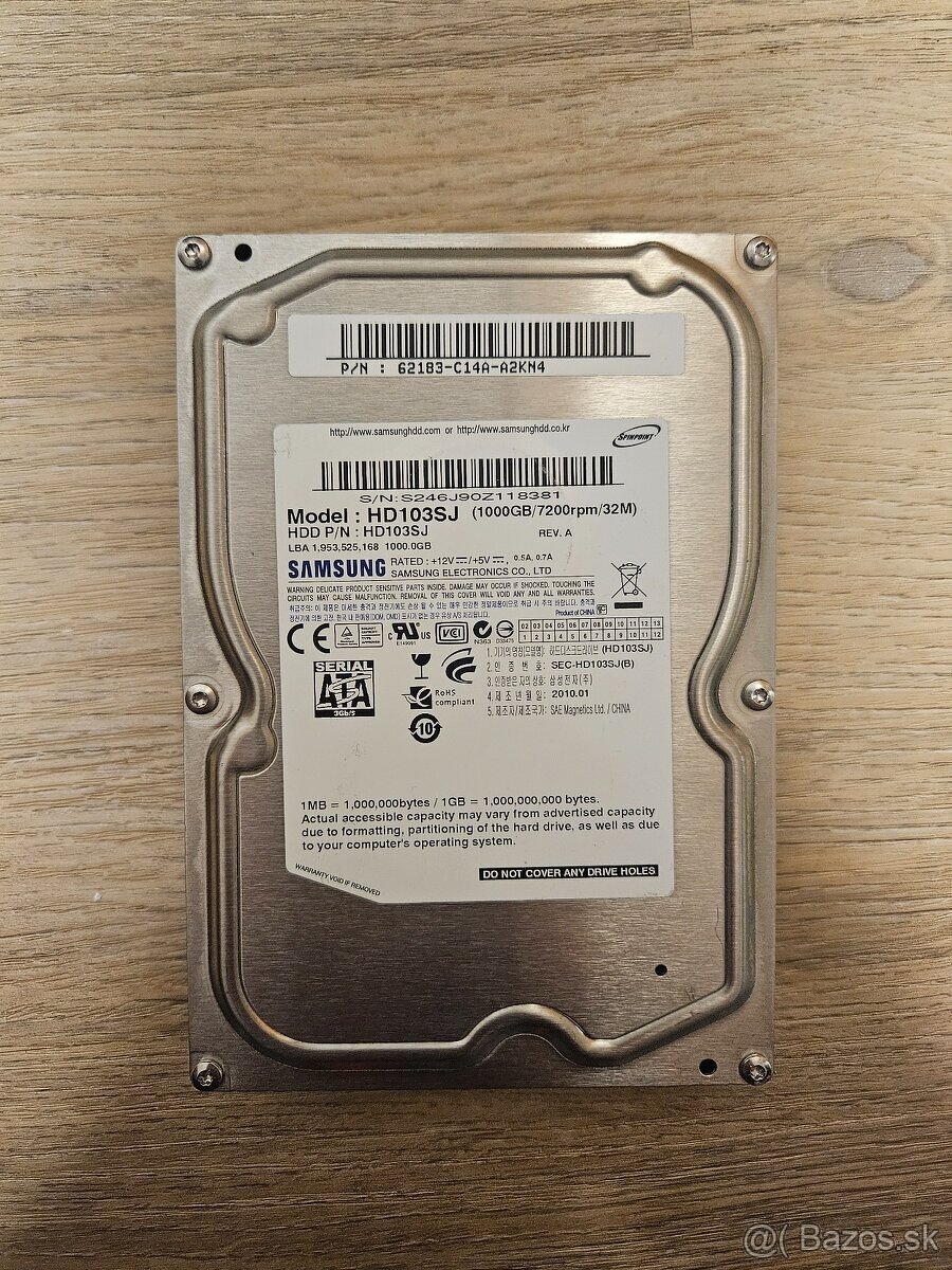 HDD 3,5" 1TB SATA Samsung