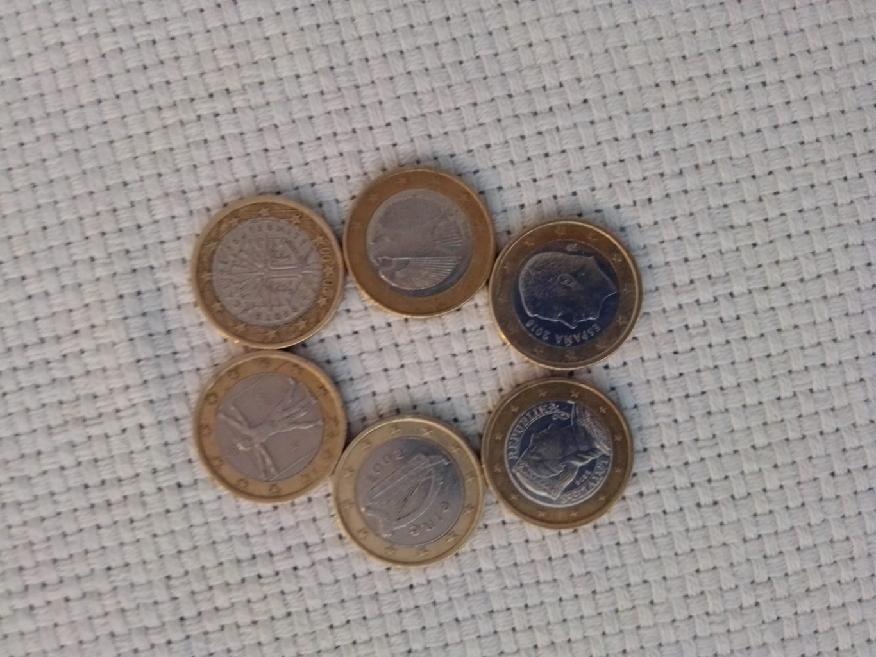 1 eurové mince