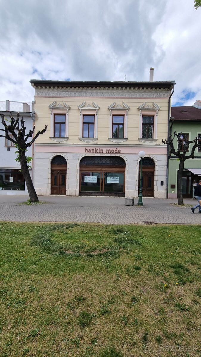 Investičná príležitosť – budova v absolútnom centre Kežmarku