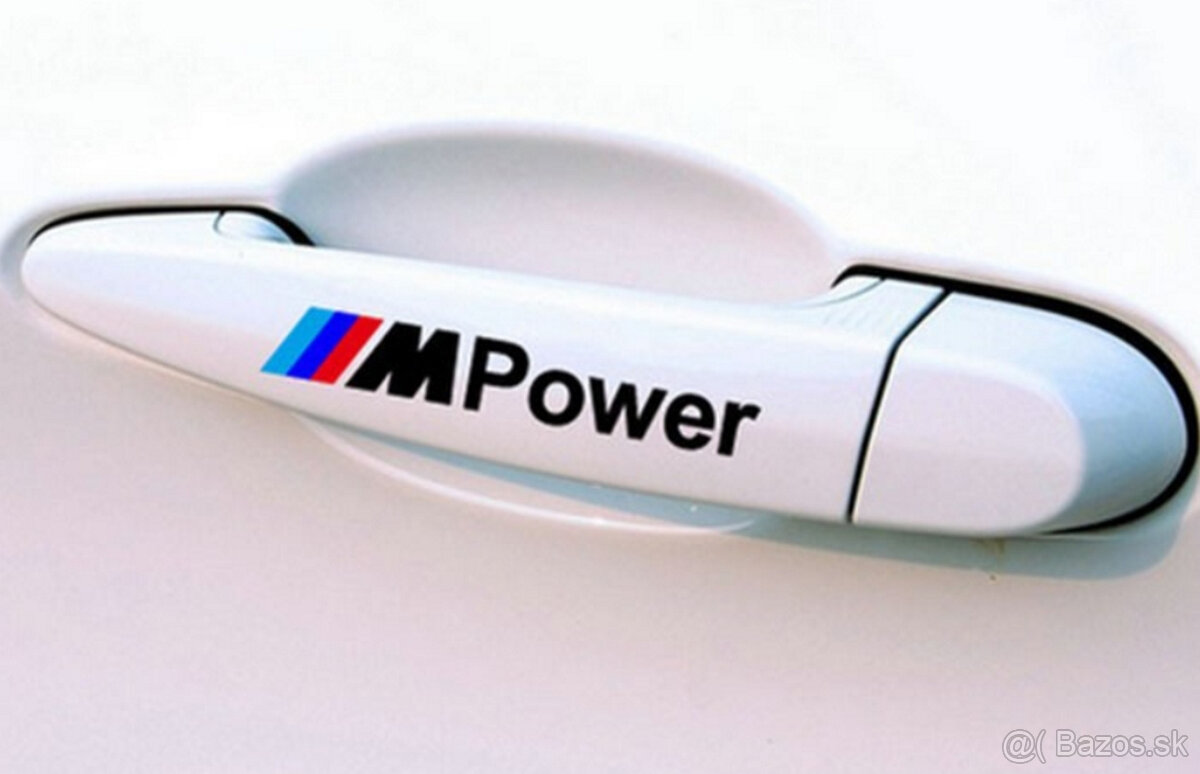 sada nálepiek M Power na kľučky na BMW