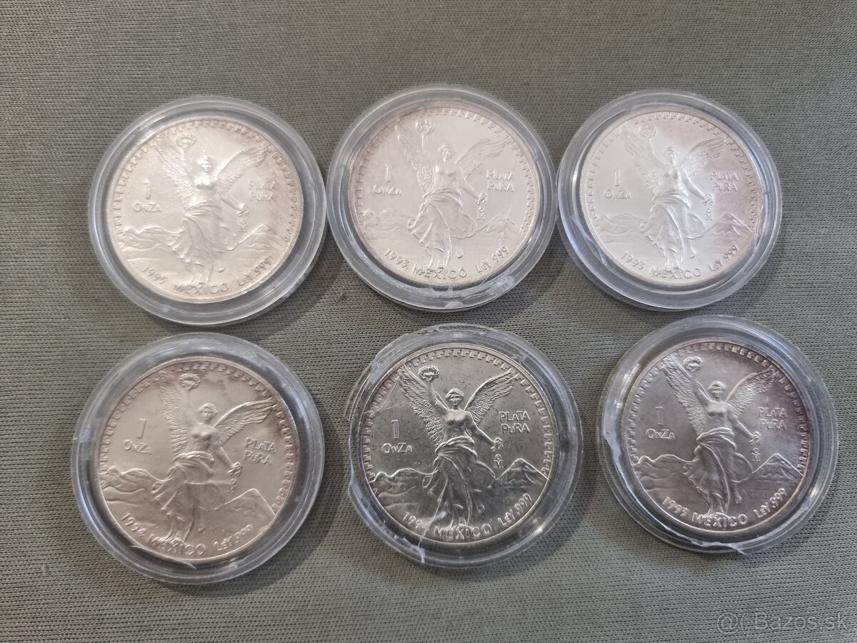 Investičné striebro Mexican Libertad