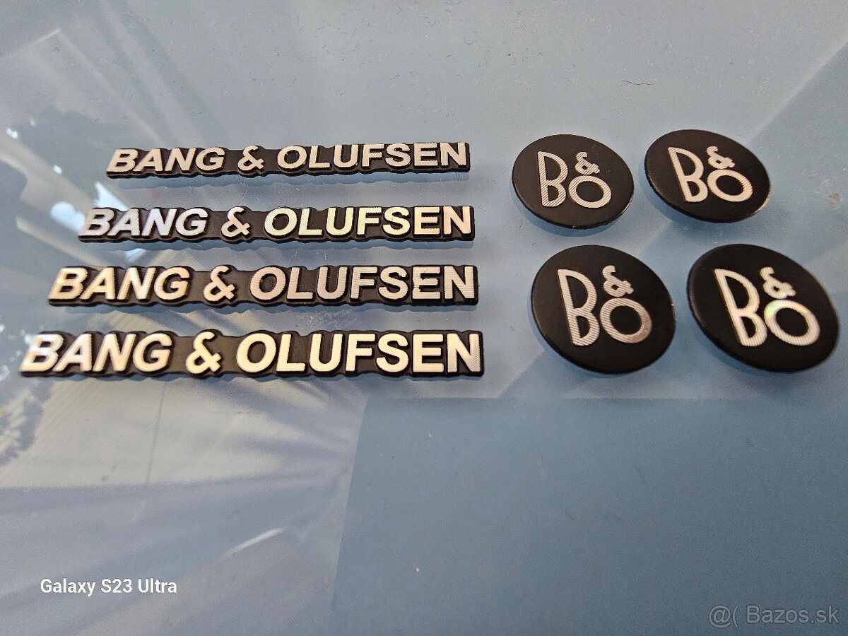 BANG & OLUFSEN NÁLEPKY HLINNÍKOVÉ SADA 10Ks