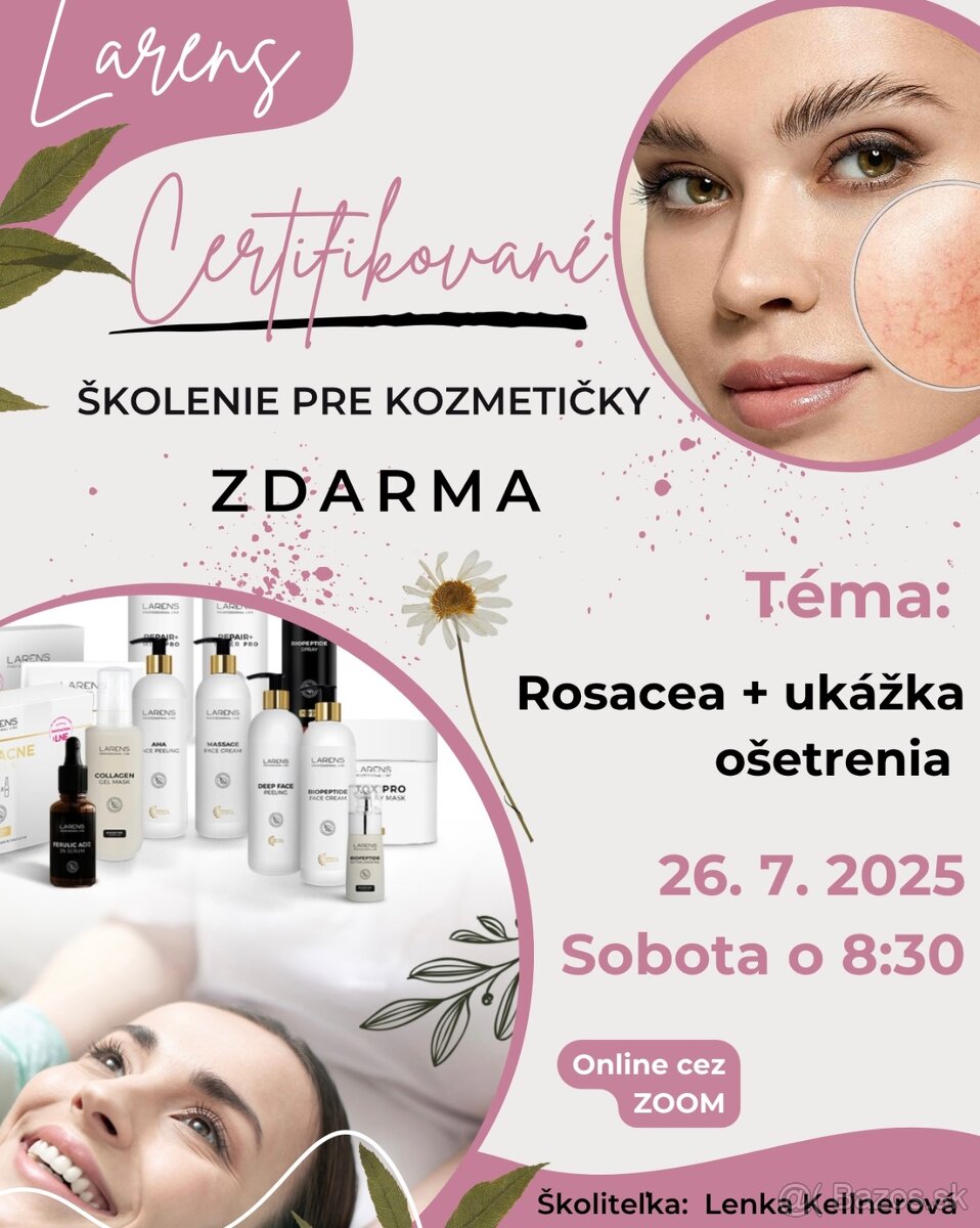 Certifikované školenie pre kozmetičky