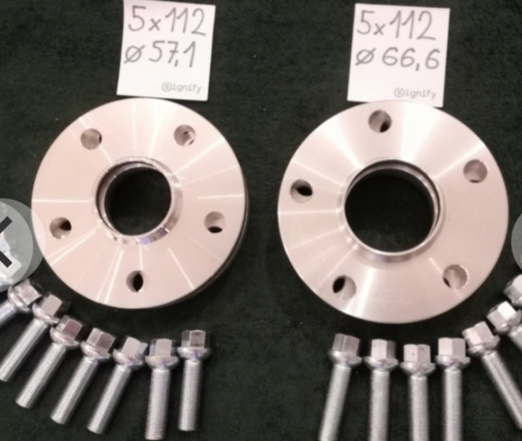 Predám rozširovacie Podložky duralové 5x112 a 5x120