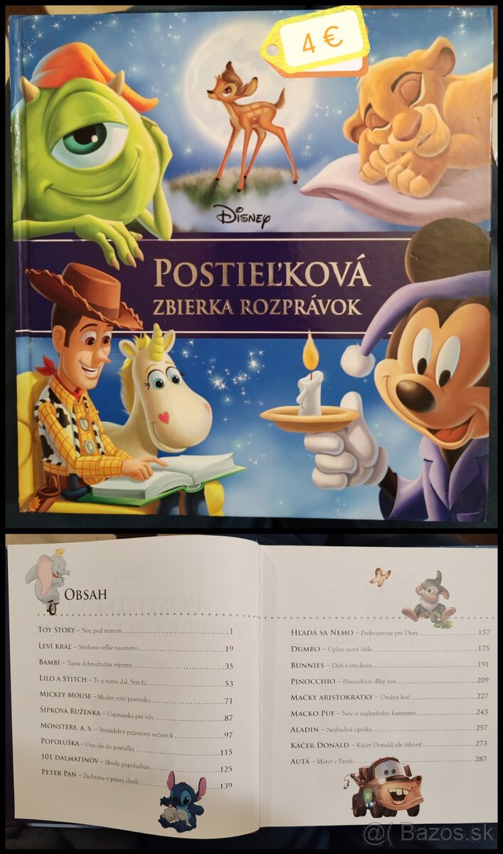 Predam krasnu rozprávkovú knihu Disney:Postielkova zbierka