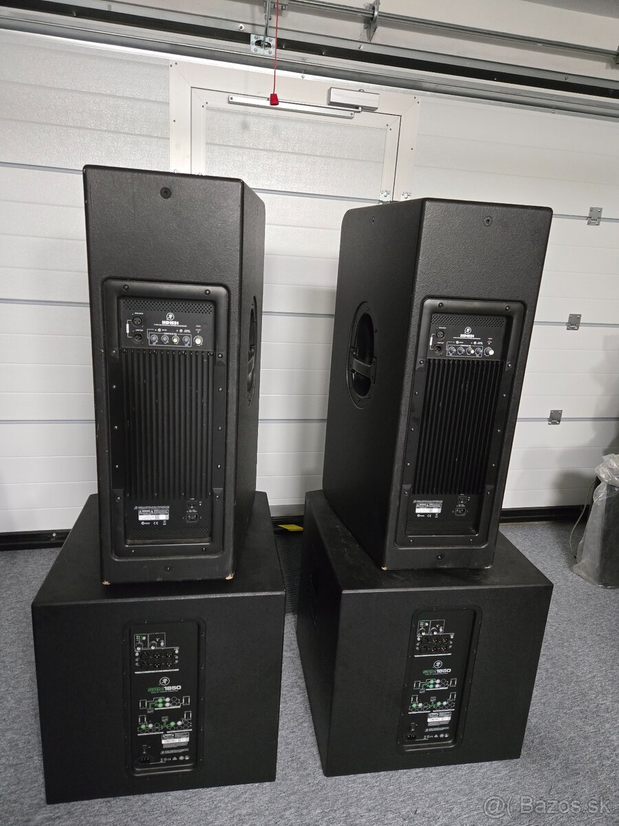 Mackie HD1531Aktívny reprobox+Mackie SRM1850 18-palcové Acti