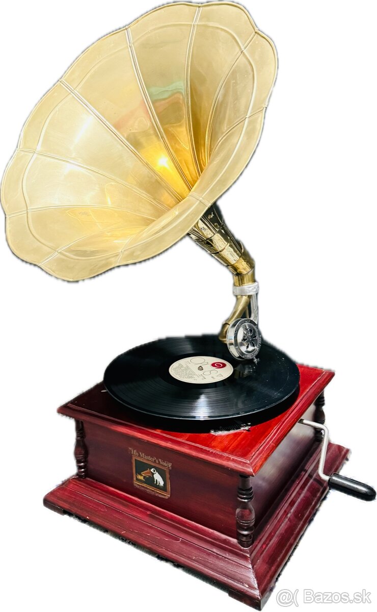 Predám starožitný gramofón HIS MASTER’S VOICE (HMV)