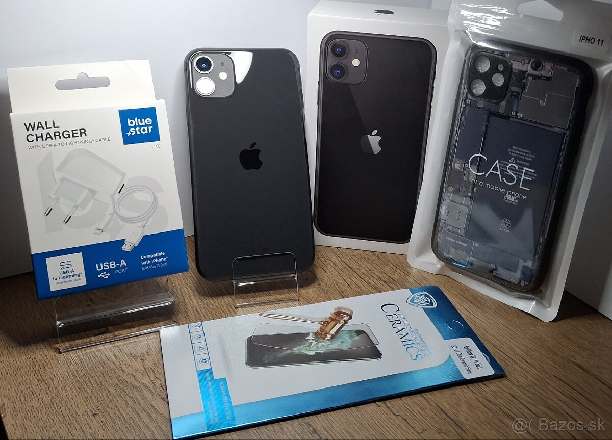 IPhone 11 64GB Black NOVÁ BAT. (100%)-príslušenstvo ZADARMO