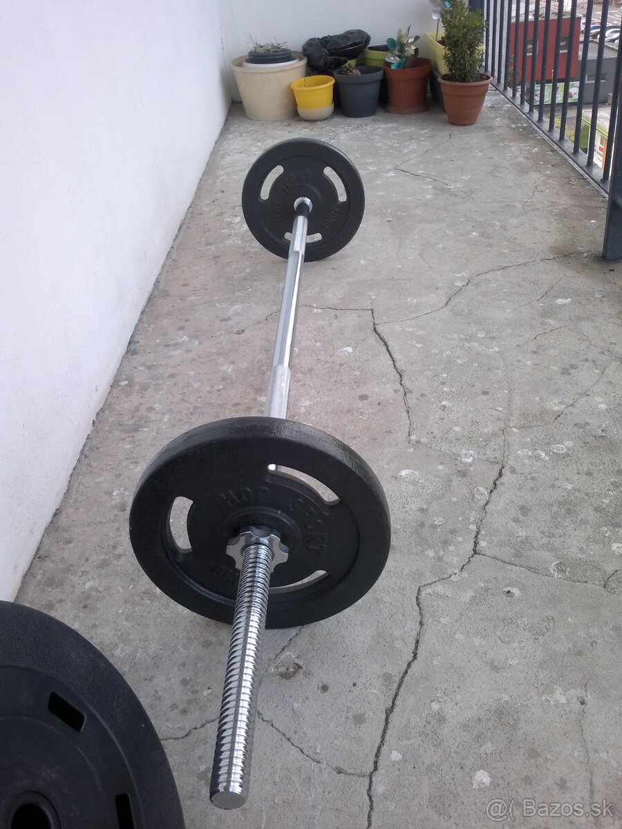Veľká nakladacia činka HOP-SPORT 30 kg - NOVÁ,TOP STAV