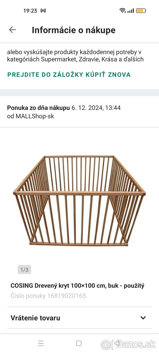 Detská ohradka