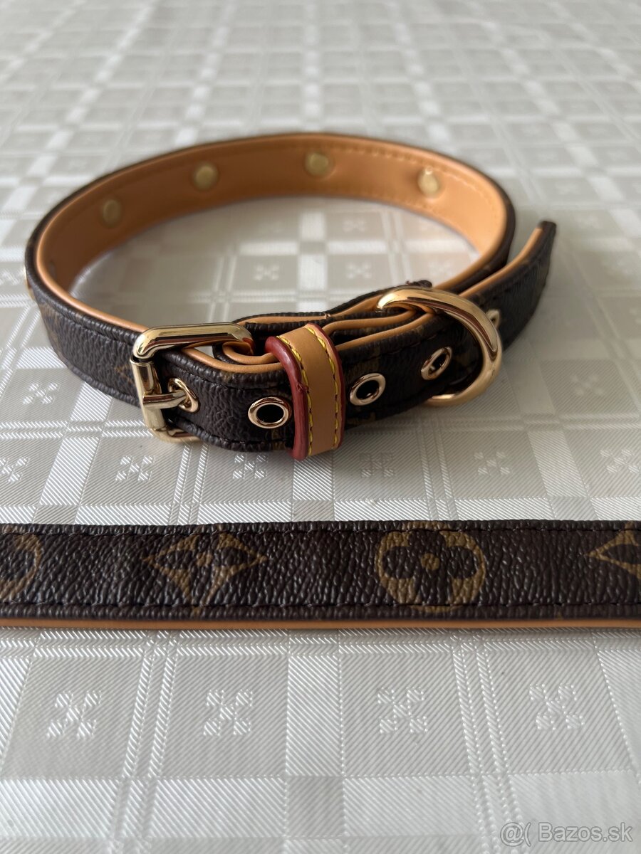 Obojk+vodítko Louis Vuitton