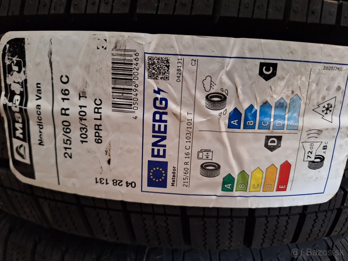 Zimné 215/60r16C