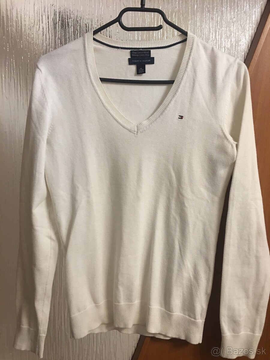 TOMMY HILFIGER originál white damsky svetrik S