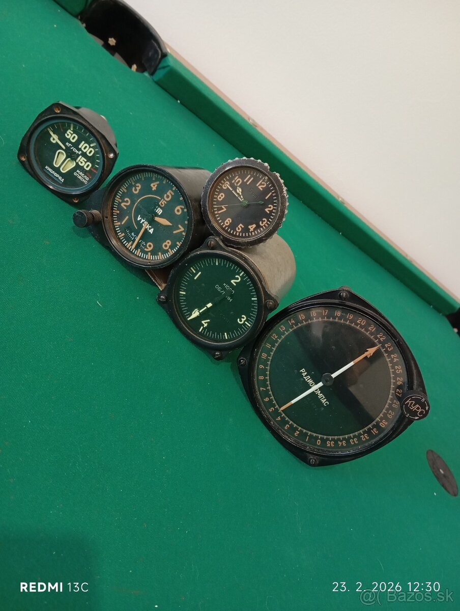 Letecké prístroje.