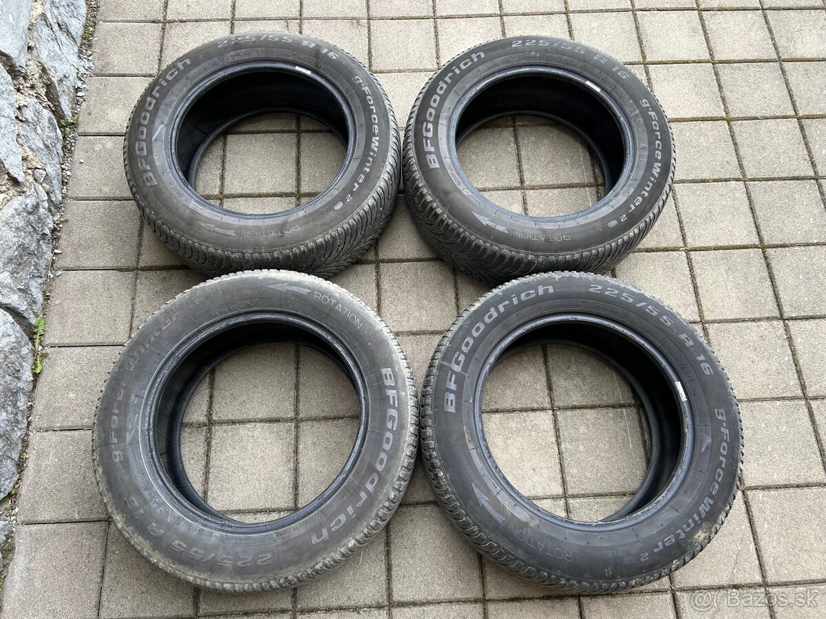 225/55 R16, Zimné pneumatiky