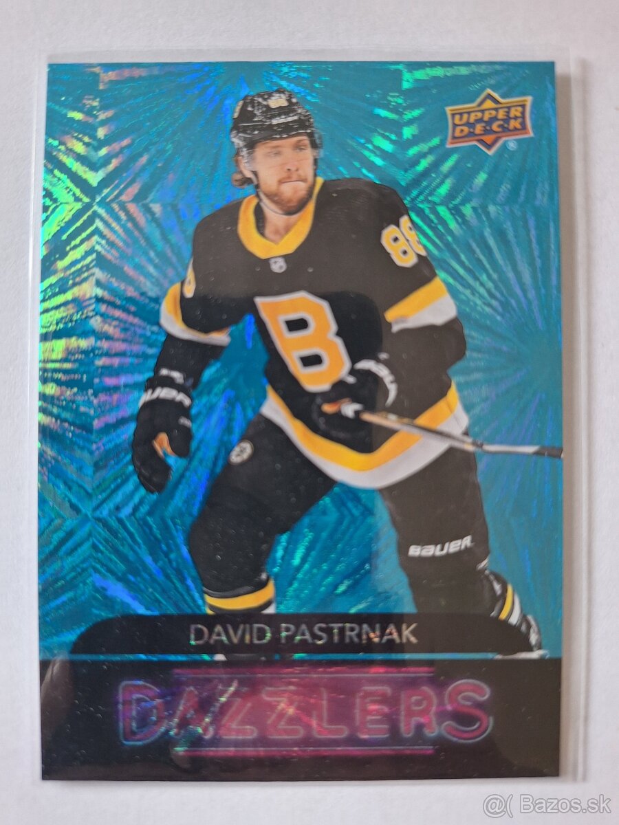 Hokejové kartičky karty Pastrnak dazzlers