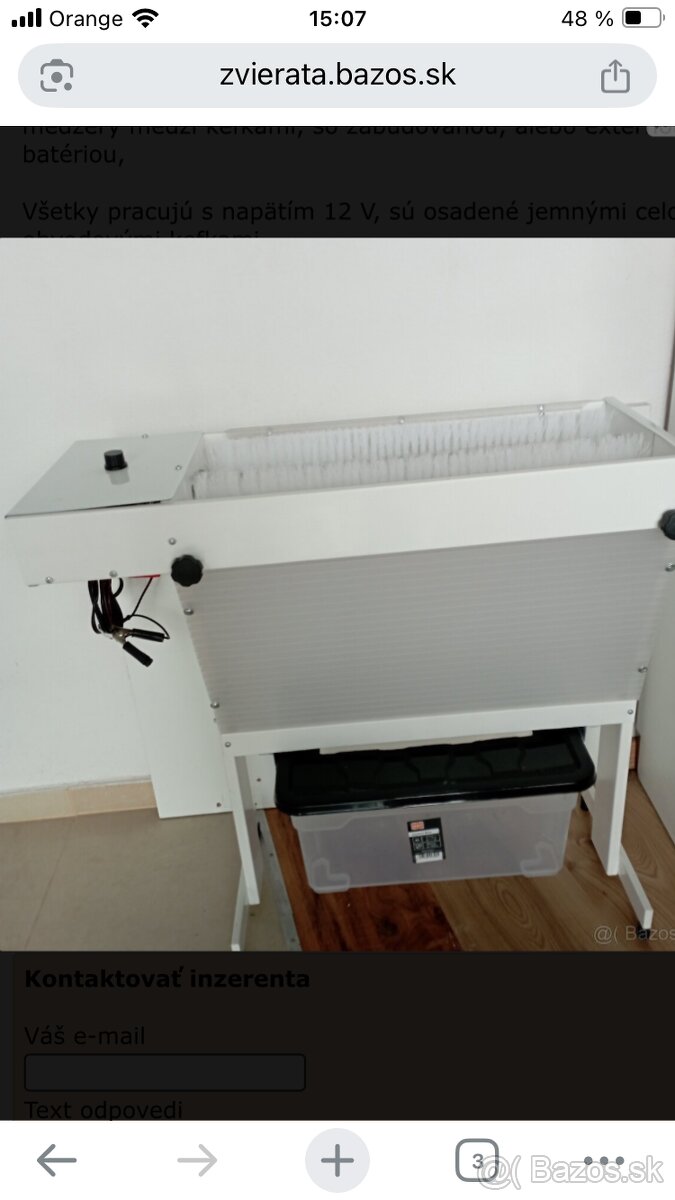 Ometač včelých rámikov