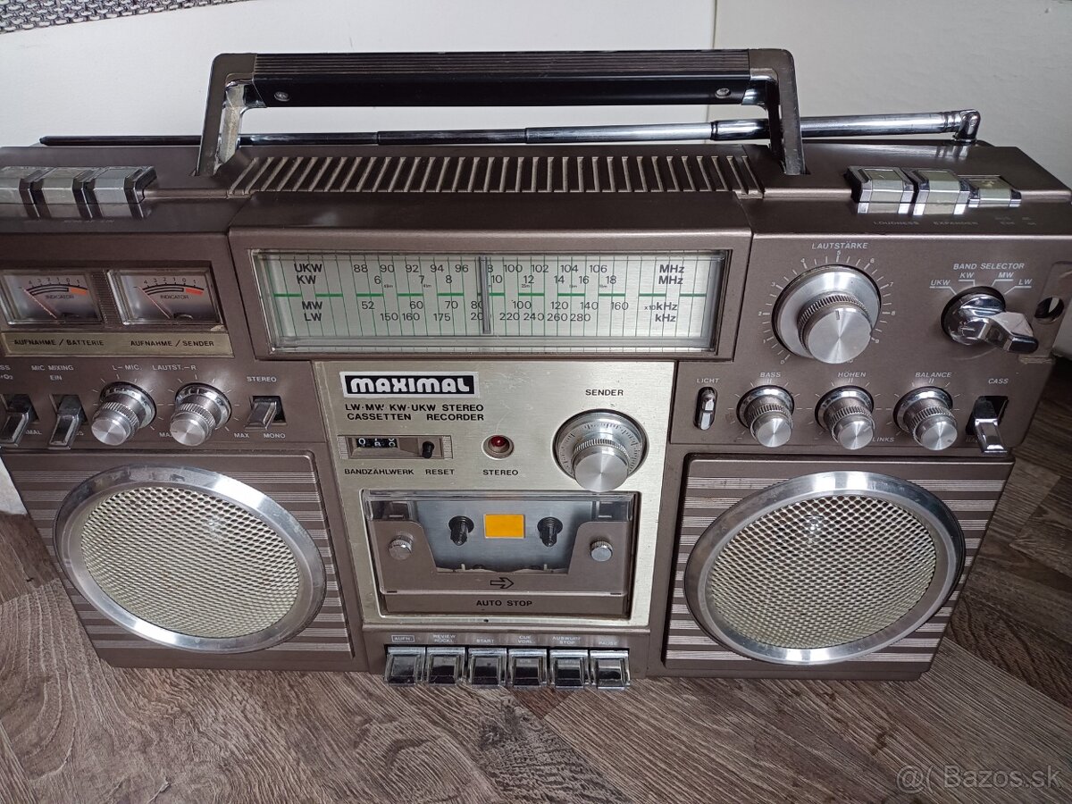 Maximal 1040 radiomagnetofon retro kazeťák