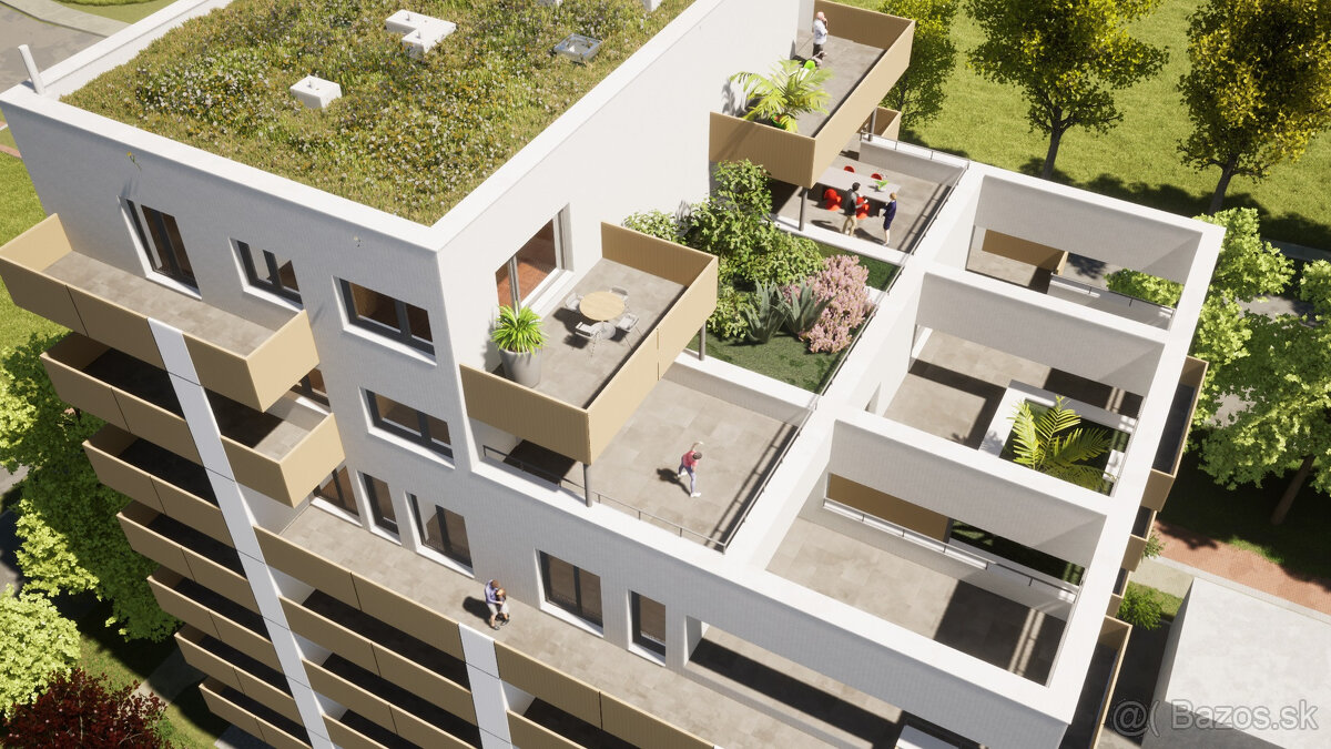 Exkluzívny 3-izbový byt s terasou – LOTOS Trnava, 7. a 8. po