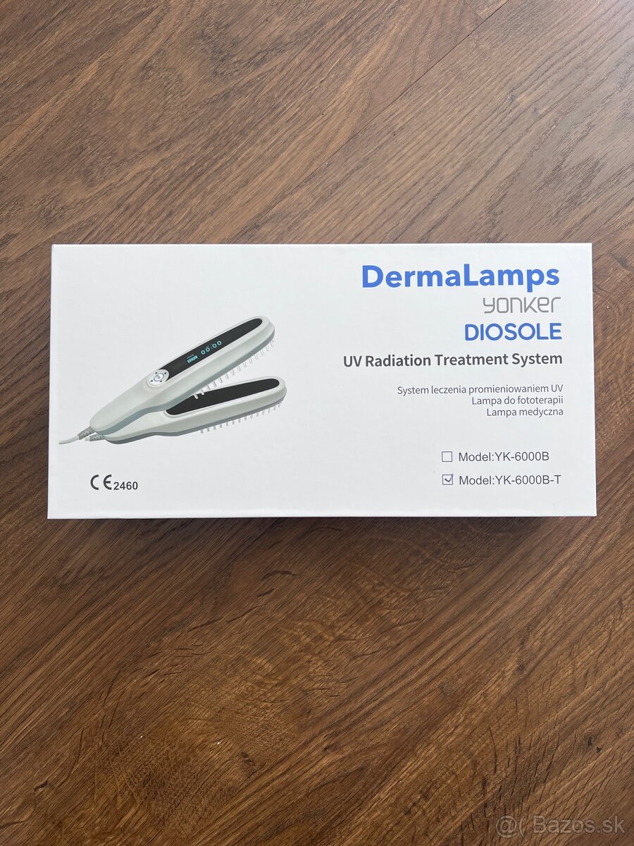 UVB lampa 311nm - fototerapia proti psoriáze, vitiligo, akné