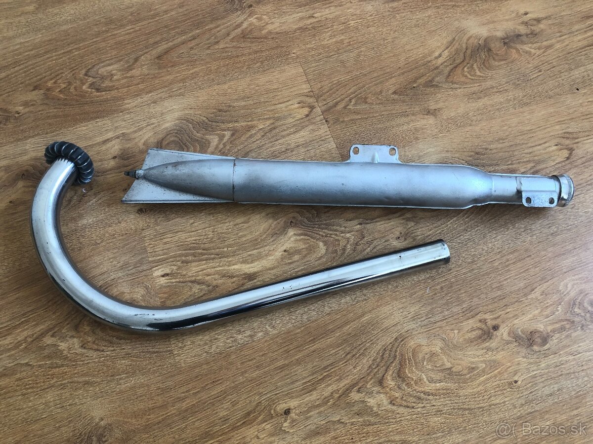 Predám originálny výfuk s kolenom na motocykel ČZ 175/450
