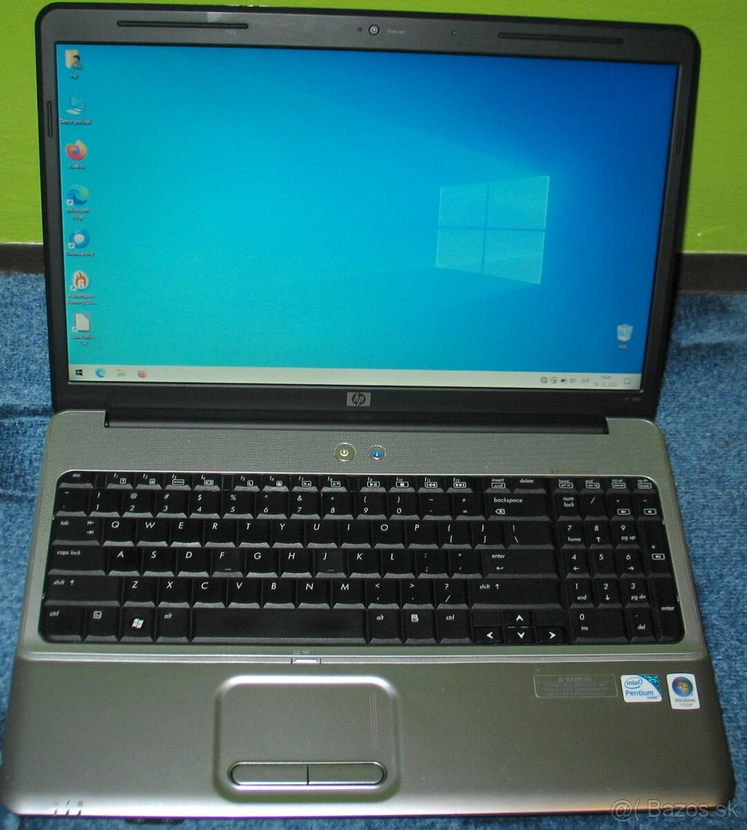 HP G60-443CL, Pentium T4300, 4GB RAM, 128GB SSD, Windows 10