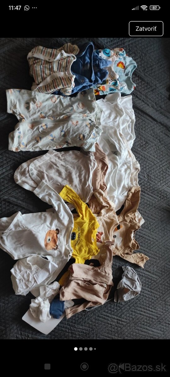 Balíček oblečenia pre chlapca veľkosť 56