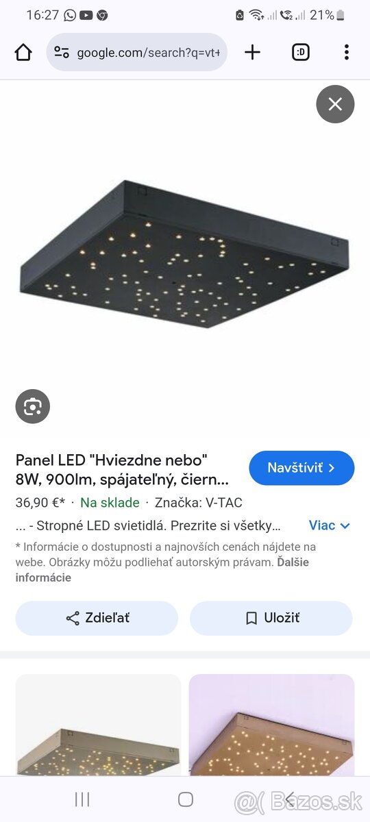 Predám Led svetlo 30x30cm
