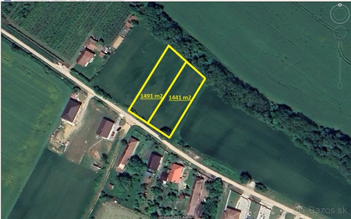 Stavebné pozemky - Šišov - 1491 m2 , 1441 m2