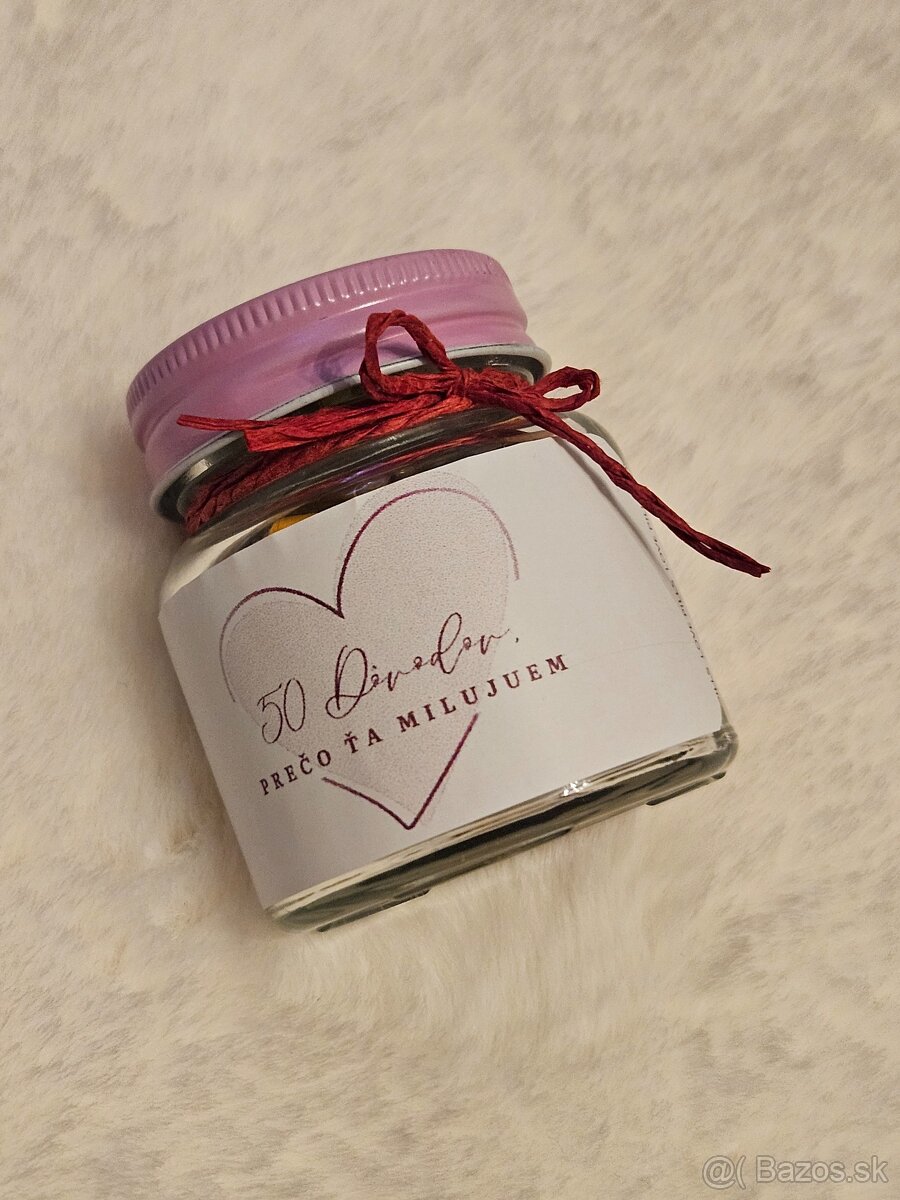DiY darček na Valentína - 50 dôvodov prečo ťa milujem