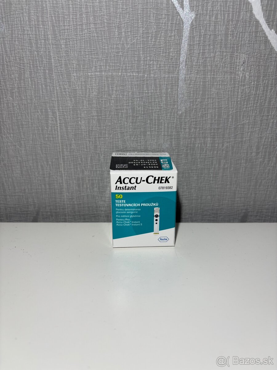 Testovacie prúžky Accu-Chek Instant – 50 ks (nové, zabalené)