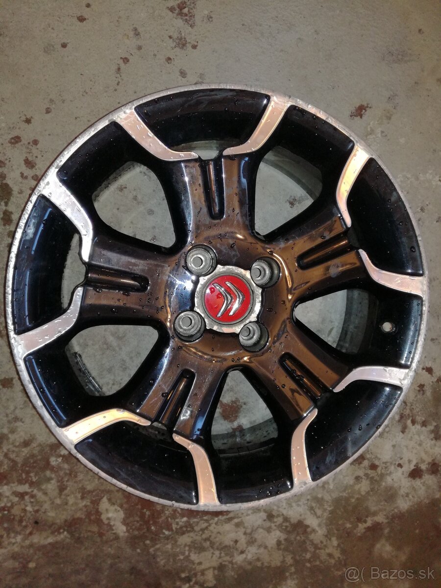 Predám alu disky 4x108 r 17" +letné pneu.