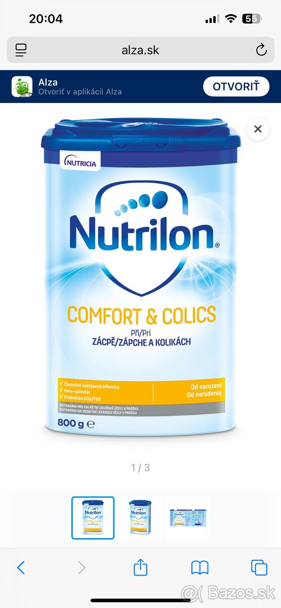 Predám Nutrilon Comfort Colics