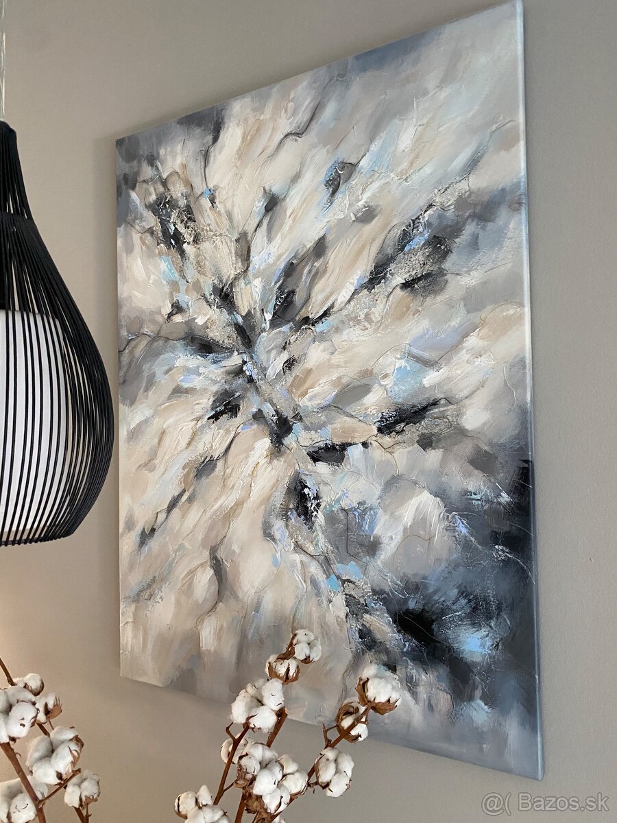 Abstraktny obraz, original, 75x100, akryl