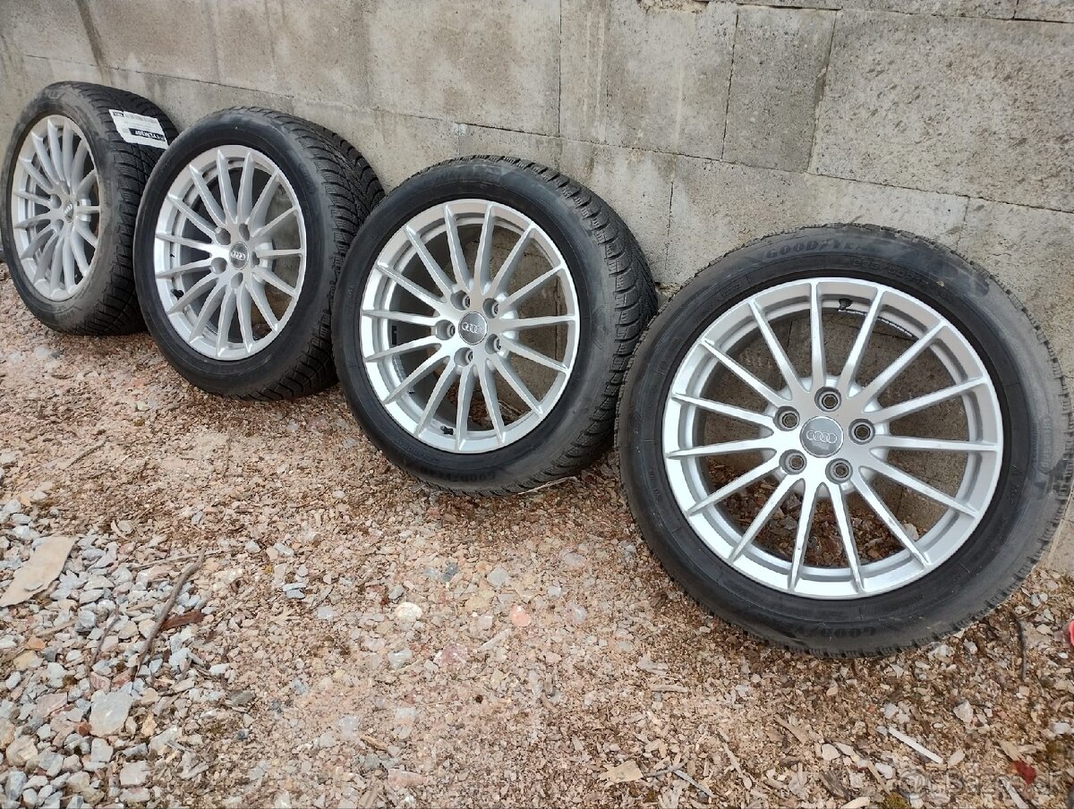 Hliníkové disky Audi R17 + zimné pneumatiky