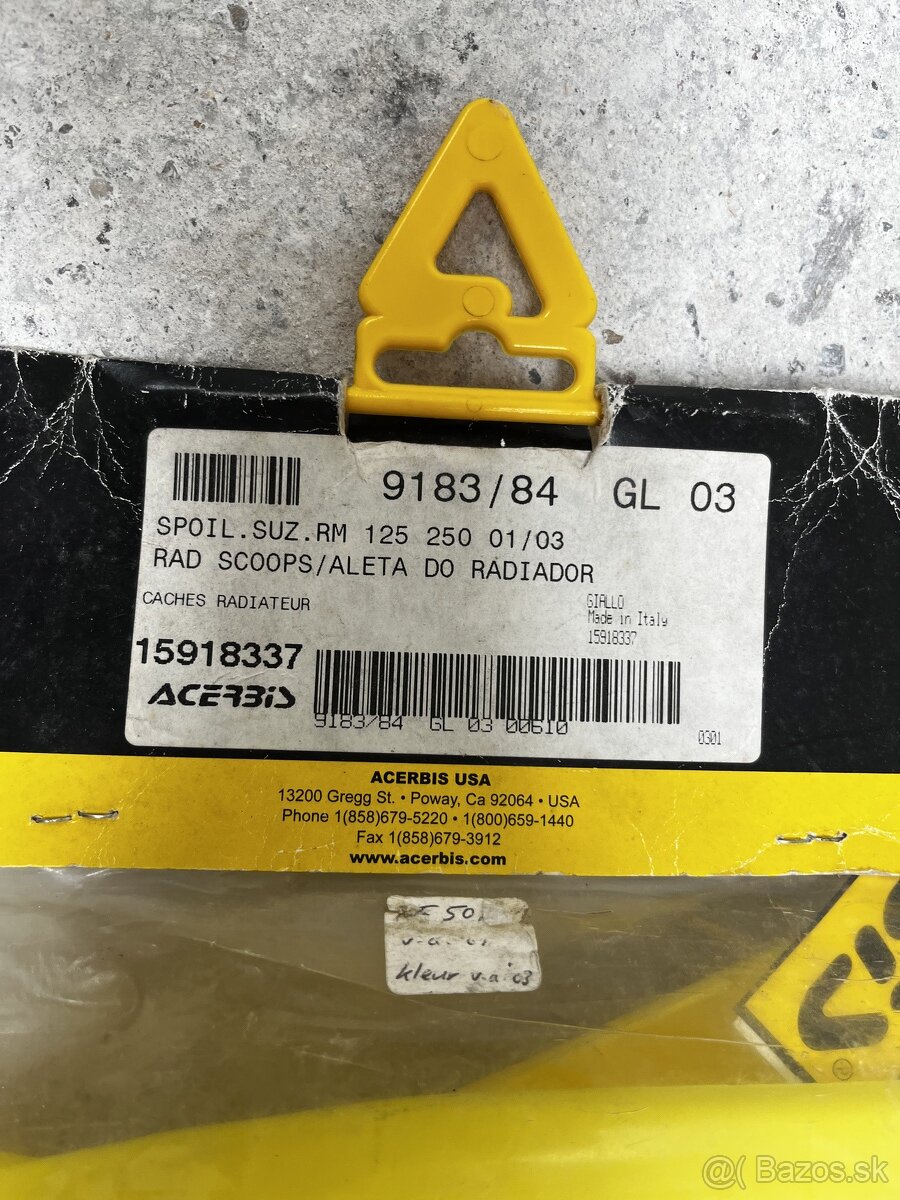 plasty Suzuki 125, 250 2001 - 2003