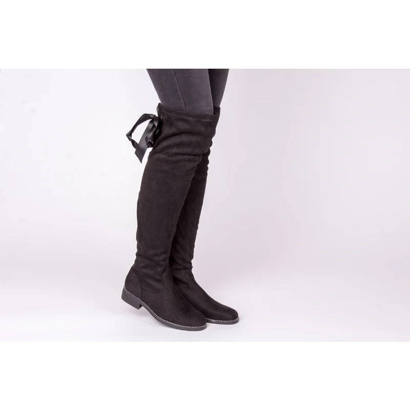 Vysoké semišové čižmy veľ.41