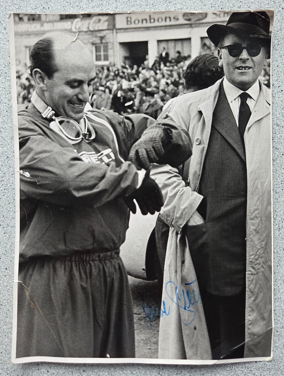 Paul Pietsch Alfa Romeo fotografie s originálním autogramem