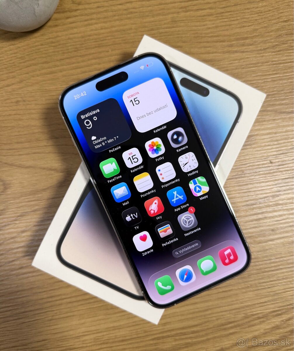 IPHONE 14 PRO, TOP STAV 100% ZDRAVIE + DARČEK