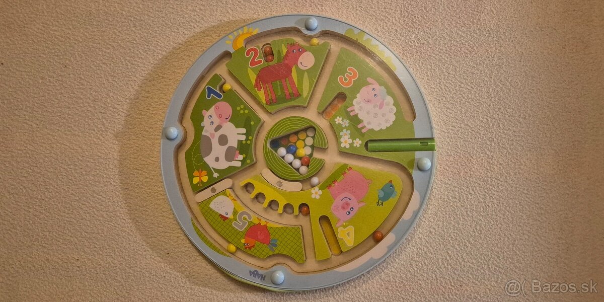 Magnetický labyrint s perom (Farma a čísla)