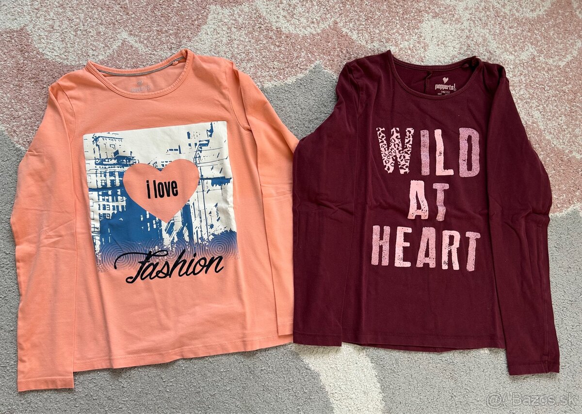 Dievčenské tričká, veľ. 146/152