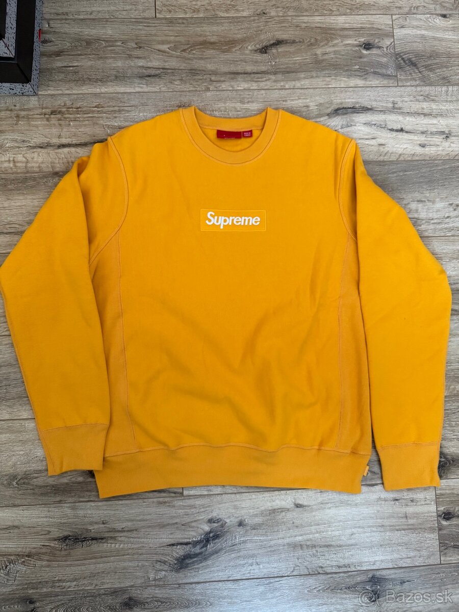 Supreme FW17 crewneck mustard
