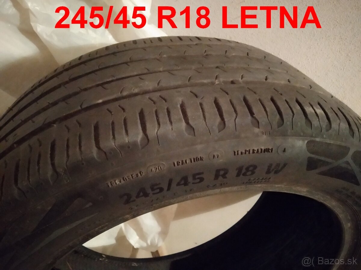245/45 R18 LETNA pneu continental