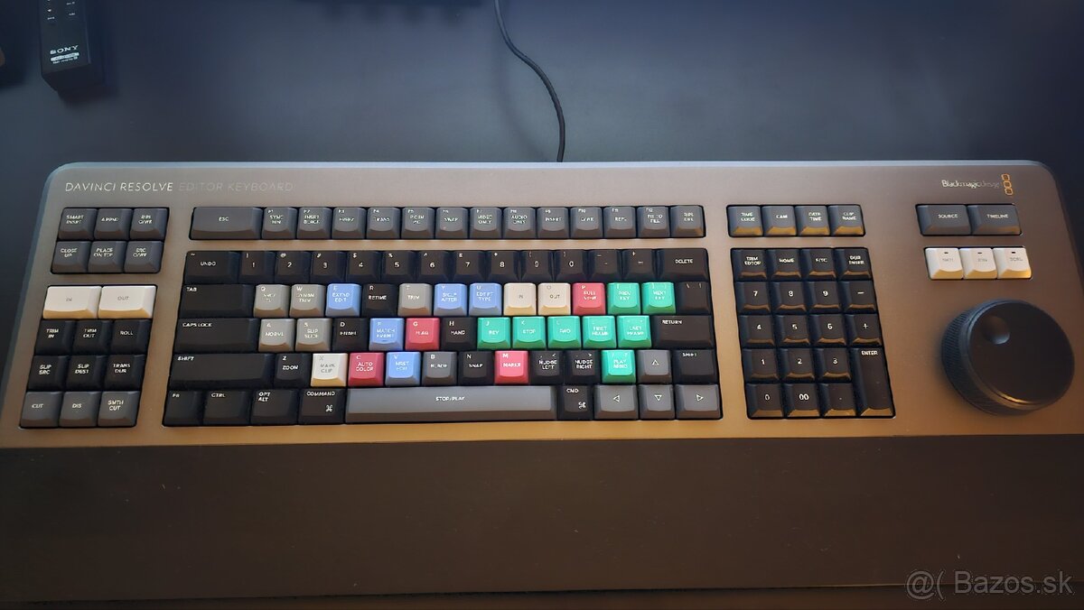 Davinci Resolve klávesnica