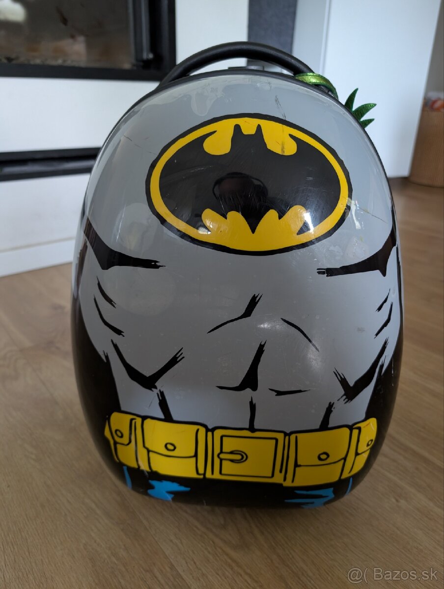 Detský cestovný kufor Batman (svietiace kolieska)