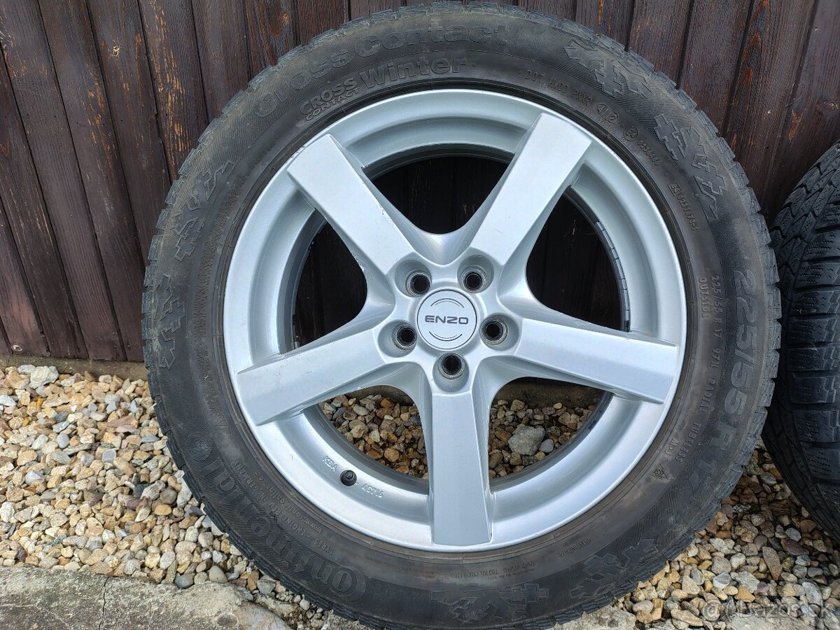 Hliníkové disky Enzo+Continental 225/55 R17