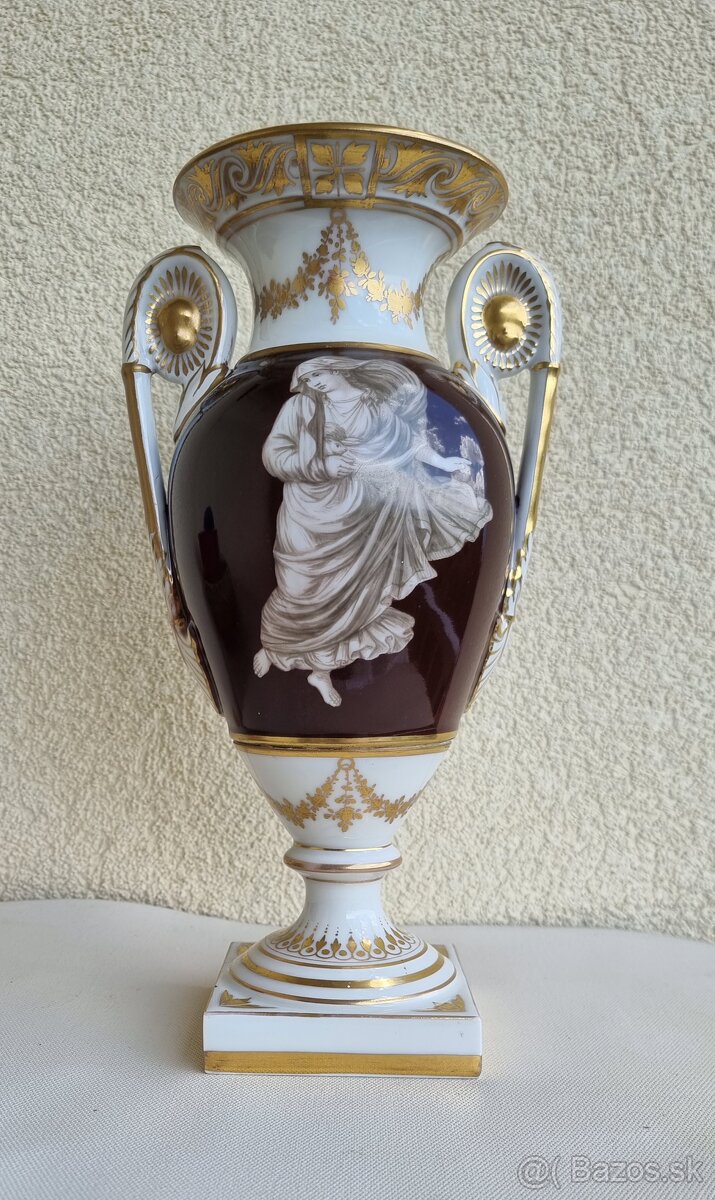 Starožitná porcelánová váza - /Stará Viedeň /